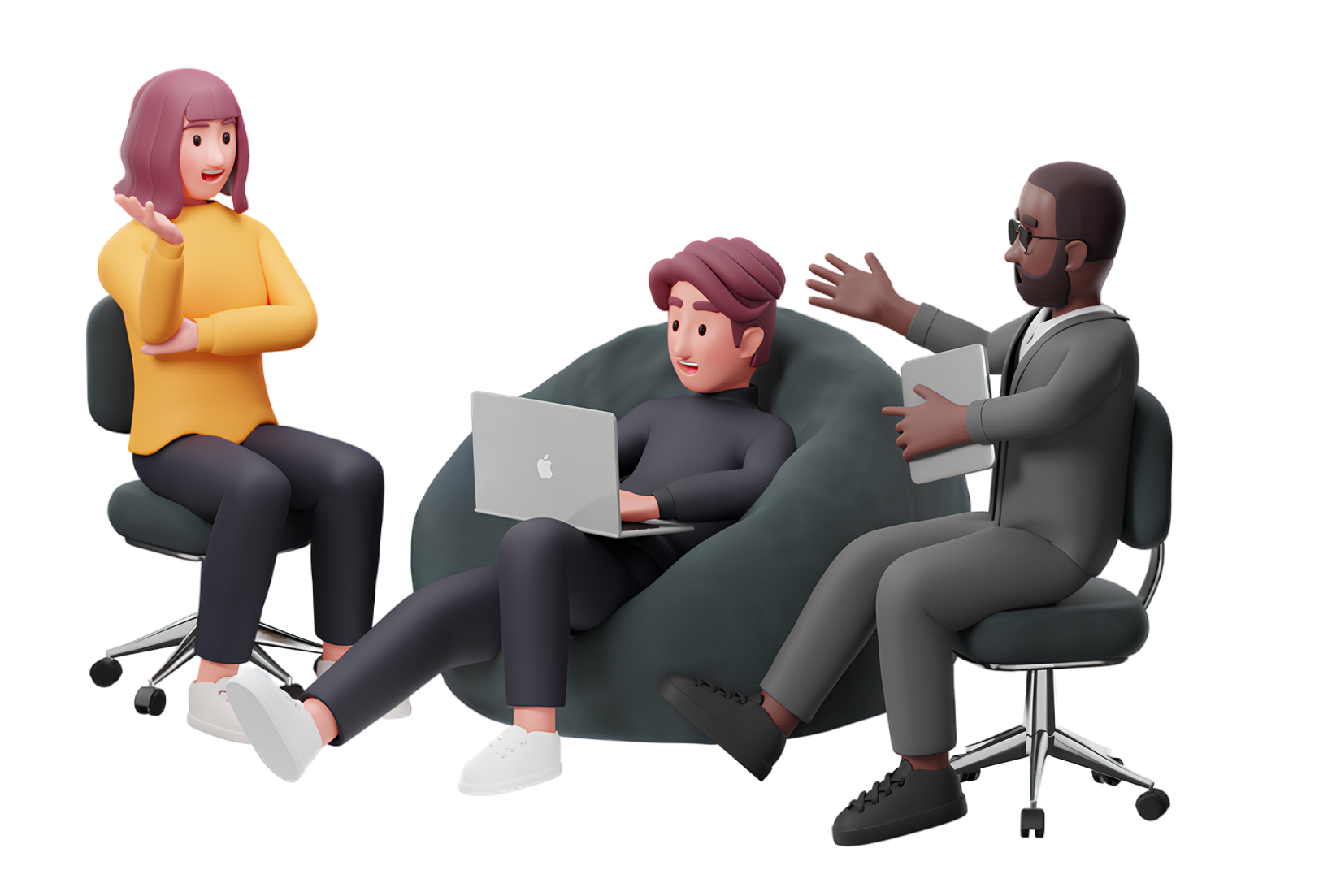 3D Workspace Illustration